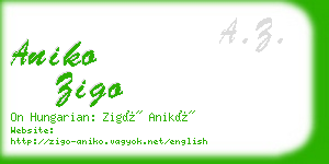 aniko zigo business card